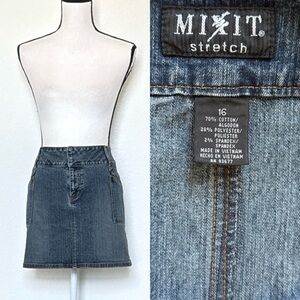 Size 16 Dark Wash Denim Mini Skirt